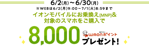 WAONポイントプレゼント